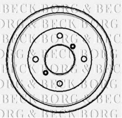 BORG & BECK bbr7027 -  Тормозной барабан